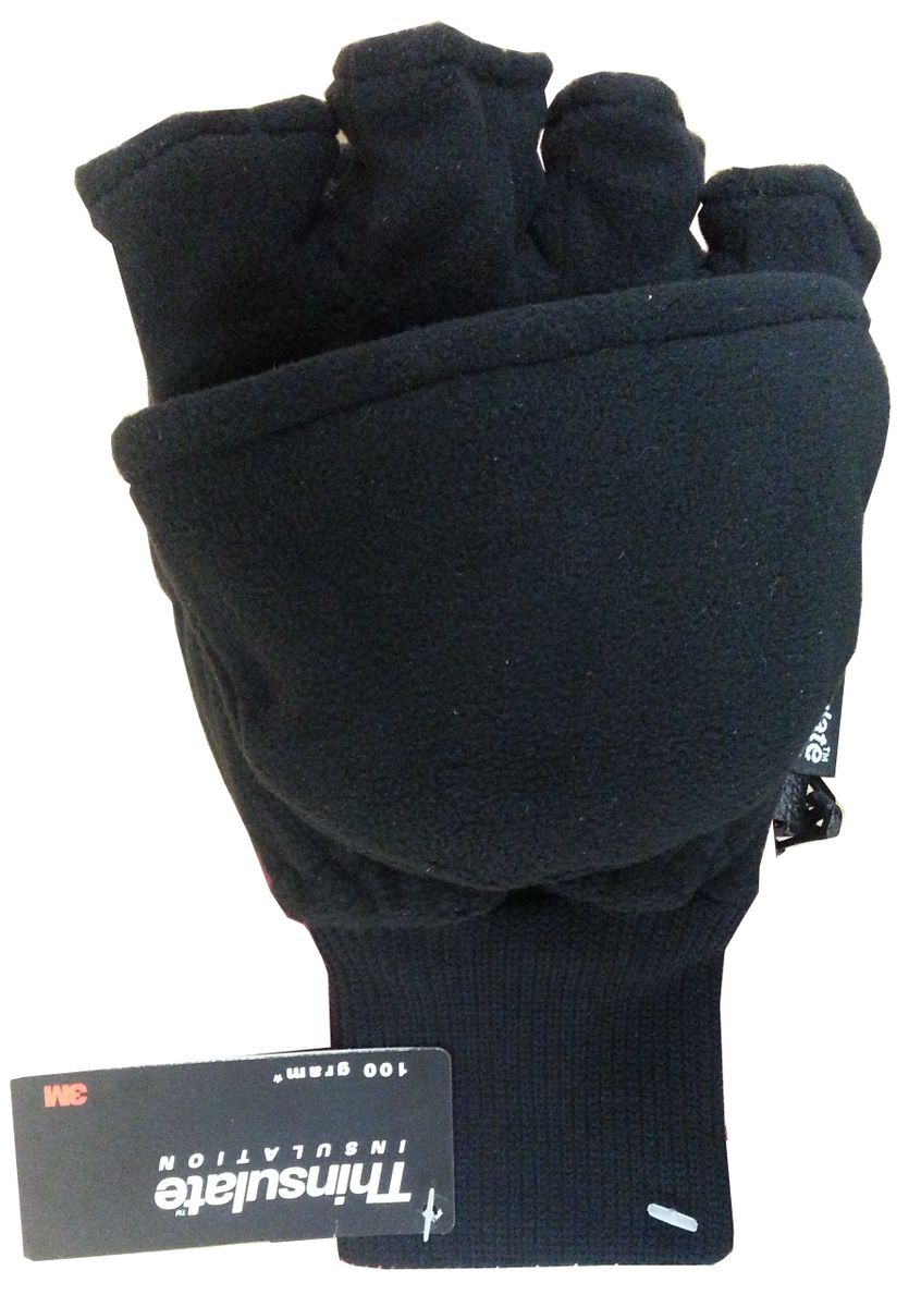 Black Fleece Convertible Mittens